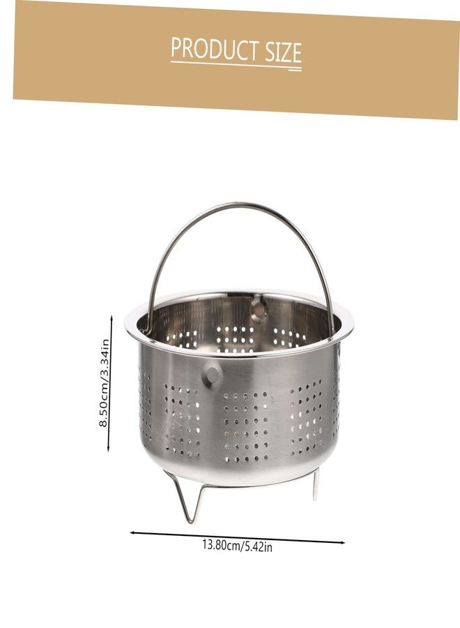 UTHCLO Stainless Steel Steamer Basket 5.4 Inch Multi-Use Vegetable Food Steamer for Dumplings Rice Eggs Fish and More - Image 2